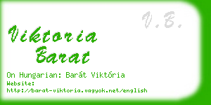 viktoria barat business card